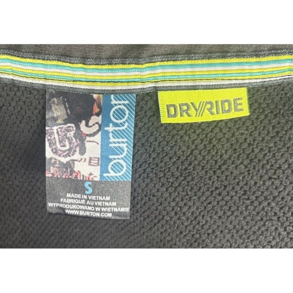 BURTON Dry ride Blk Square Multicolor Women’s Small Full Zip Jacket - Picture 9 of 9